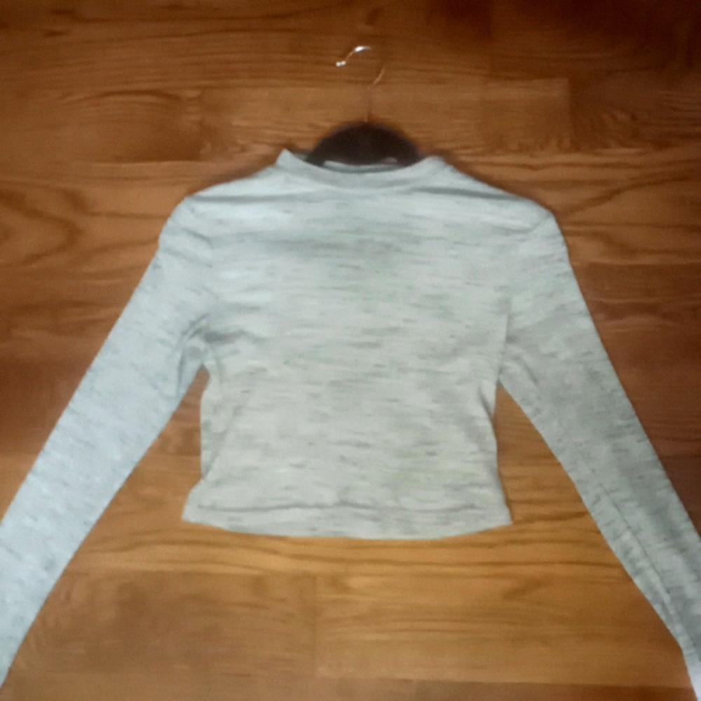 H&M, Size S, grey long sleeve crop
